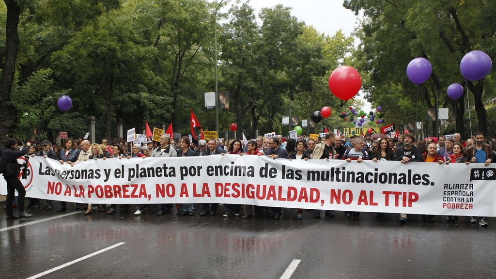 Manifestación contra el TTIP