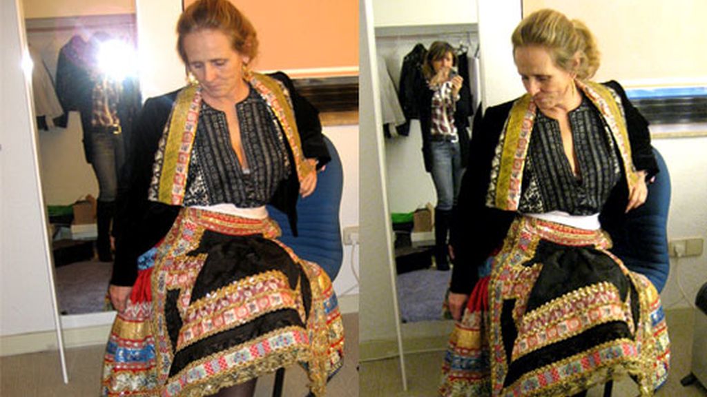 Milá, vestida de lagarterana