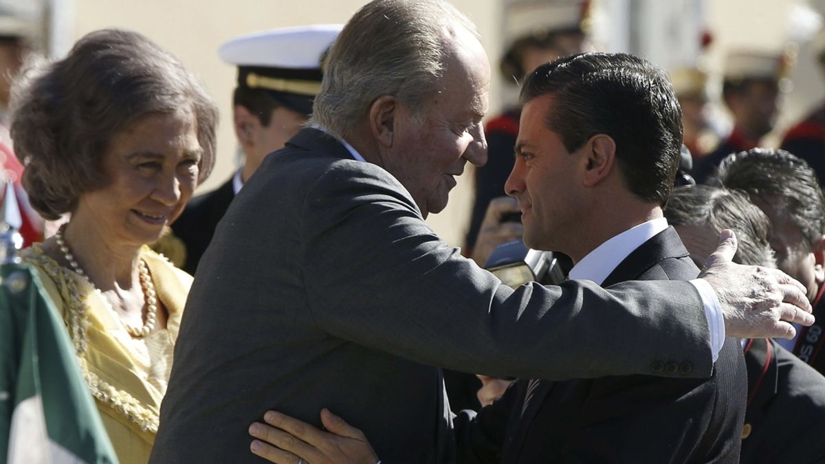 El Rey Don Juan Carlos recibe a Peña Nieto