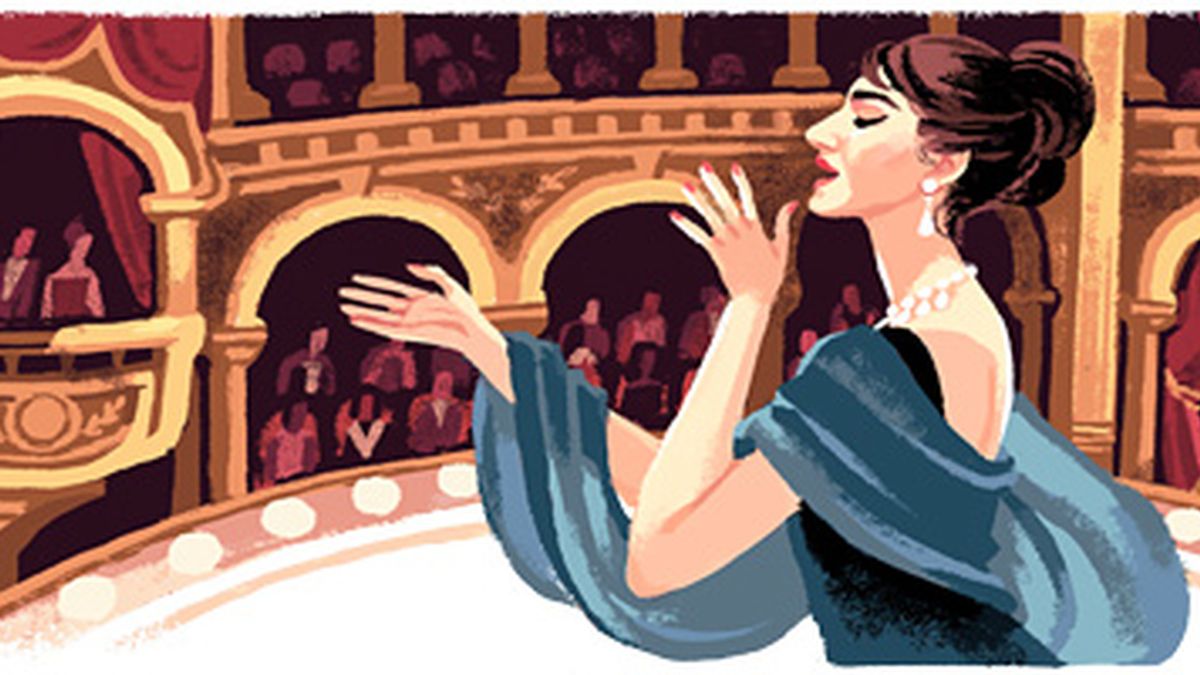 Maria Callas homenajeada en el doodle de Google