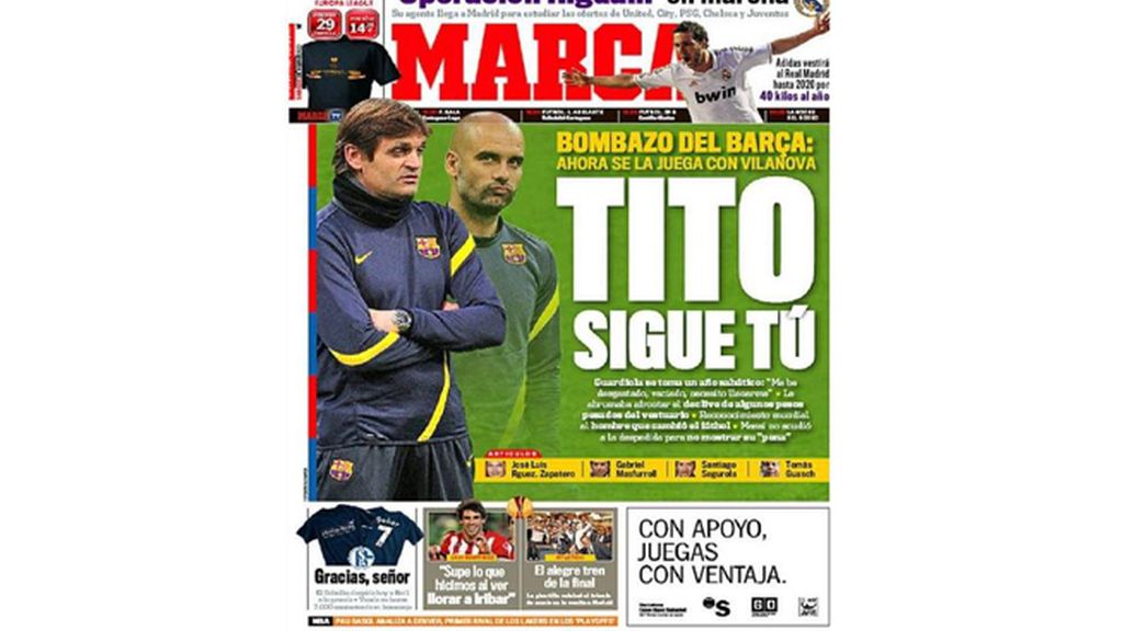 La despedida de Guardiola en la prensa