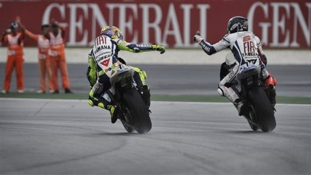 Rossi celebra su noveno Mundial