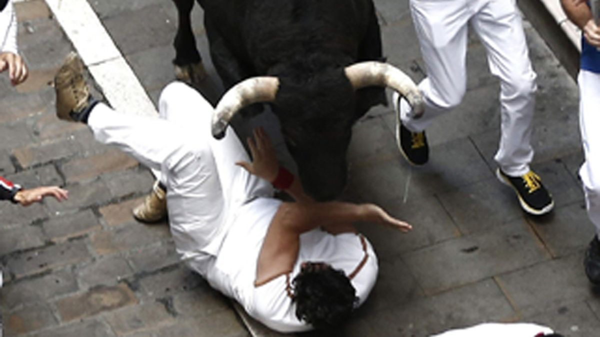 Dramático encierro en la fiesta de San Fermín