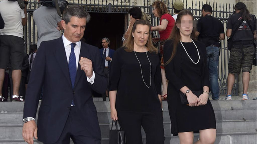 Cristina de Borbón dos Sicilias junto a su familia