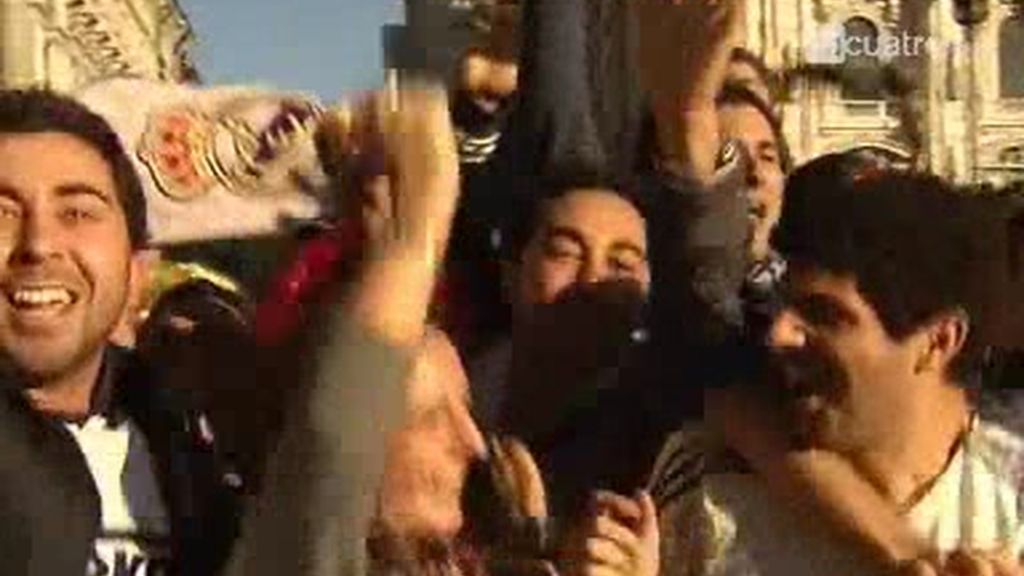 Fervor madridista en Milán