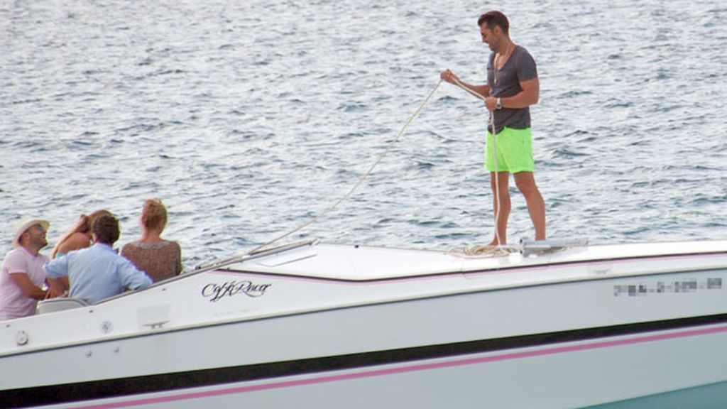 Jesús Vázquez y su chico, Roberto Cortés, en Formentera