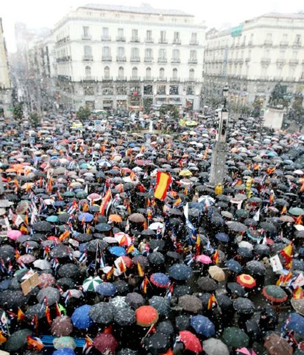 Manifestación contra el régimen cubano en Madrid