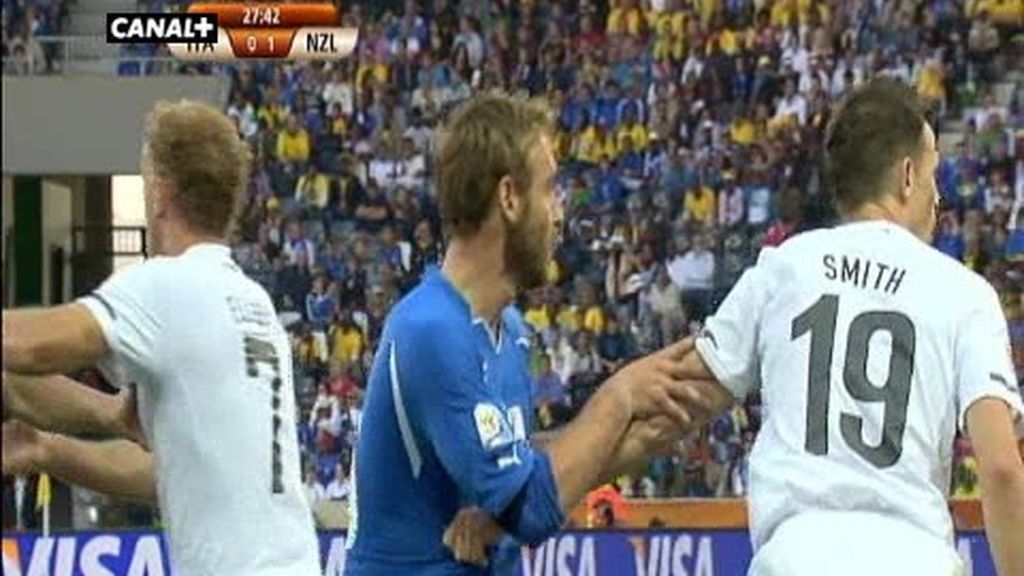 Grupo F: Italia 1 - 1 Nueva Zelanda