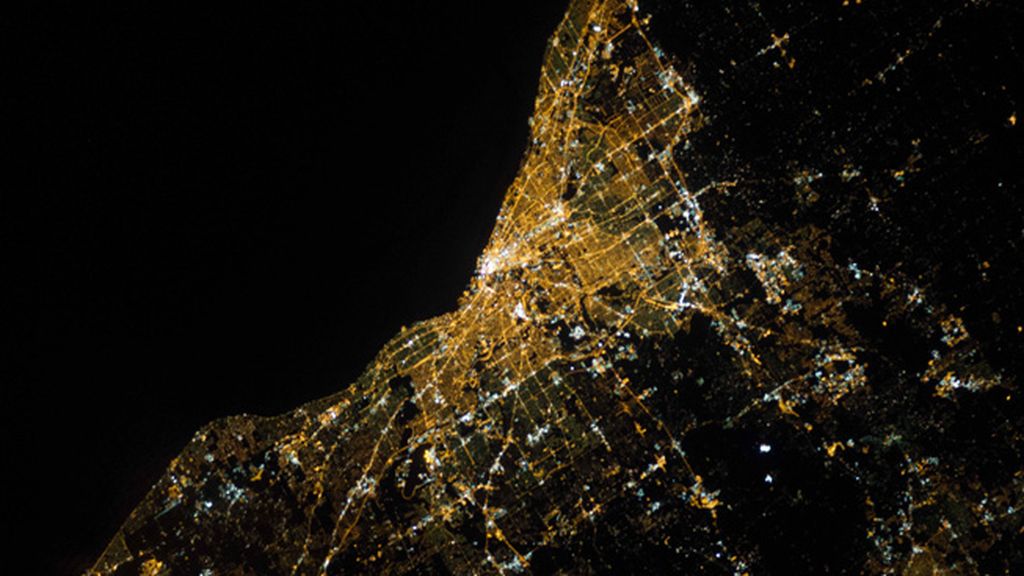 Ciudades brillantes desde el espacio