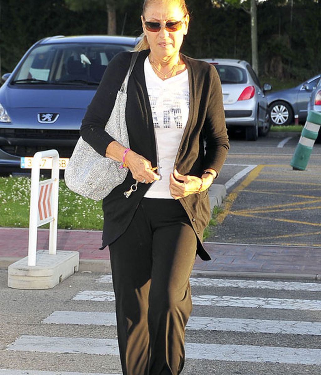 Rosa Benito acudió al tanatorio de Tres Cantos