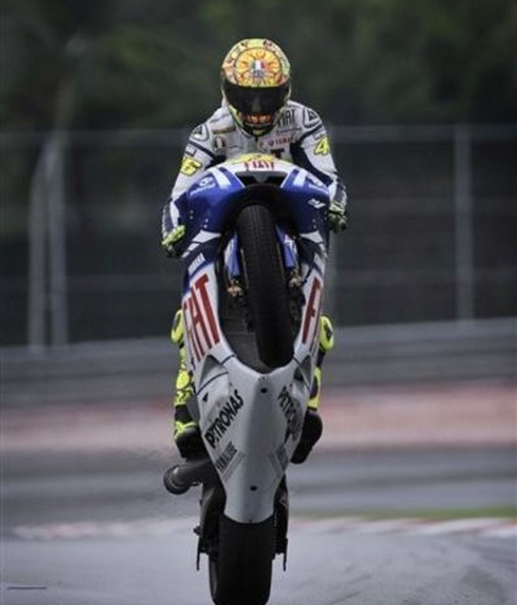 Rossi celebra su noveno Mundial