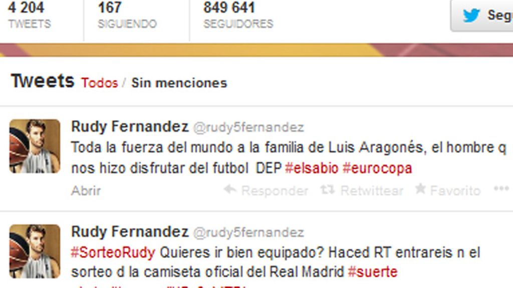 Triste adiós a Aragonés en Twitter