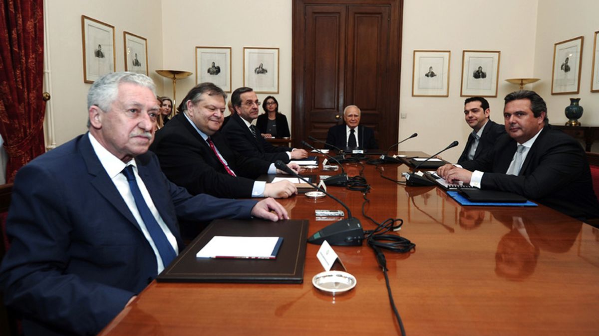 Grecia, partidos políticos, reunión Grecia, partidos políticos, reunión