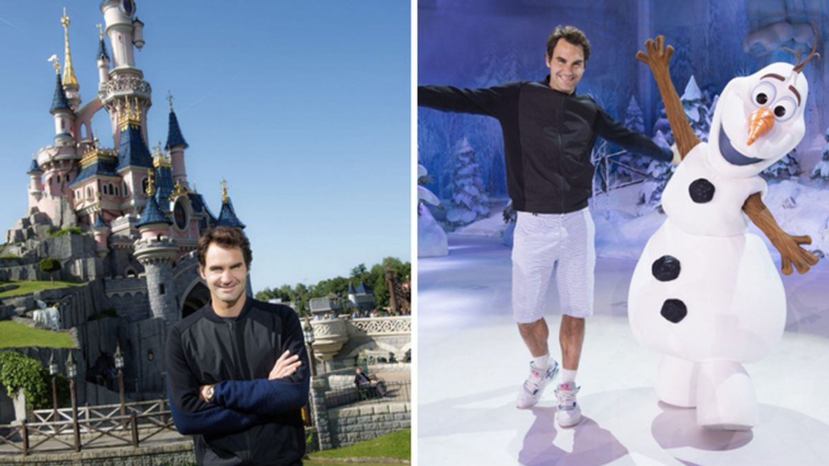 Roger Federer hace una parada en Disneyland París