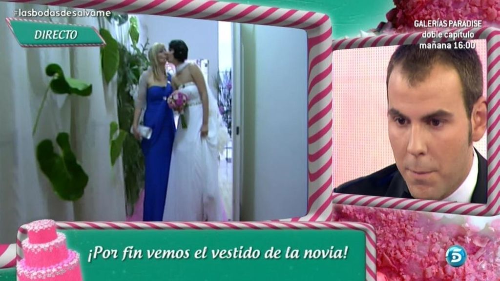 Cristian se emociona al verla tan guapa