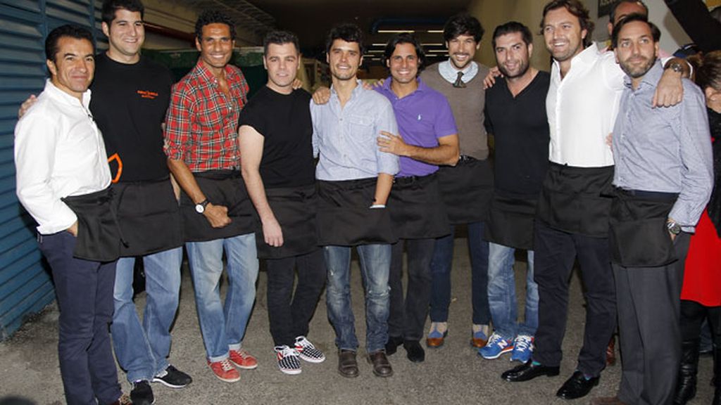Julián Contreras, Fonsi Nieto, los toreros Raúl Gracia, Óscar Higare, Miguel Abellán, Fran Rivera