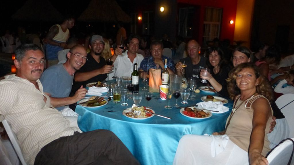 Cena de despedida en Honduras