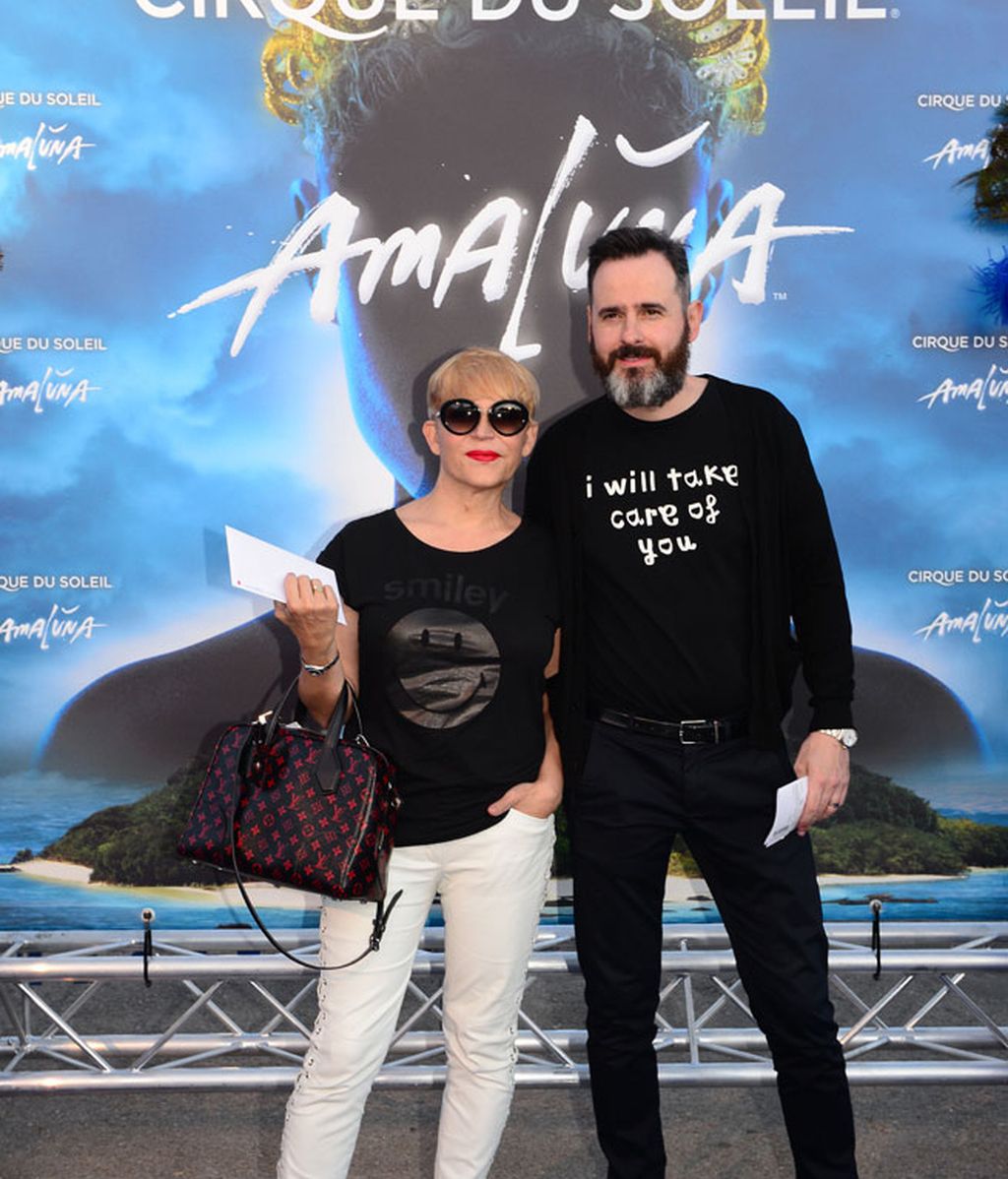 La actriz Antonia San Juan y Luis Miguel Segui, durante la presentación de 'Amaluna'