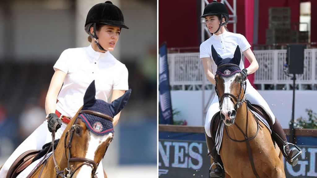 Carlota Casiraghi vuelve a competir con su caballo tras ser mamá de Raphael