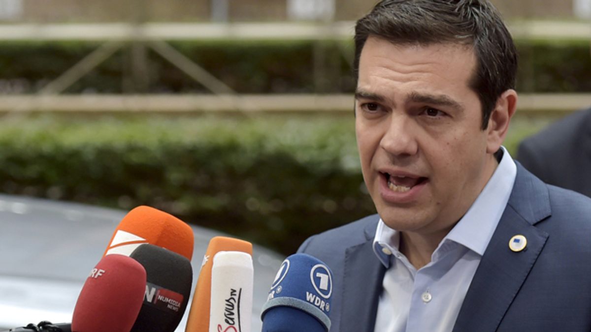 Alexis Tsipras a su llegada a la reunión de la Eurozona