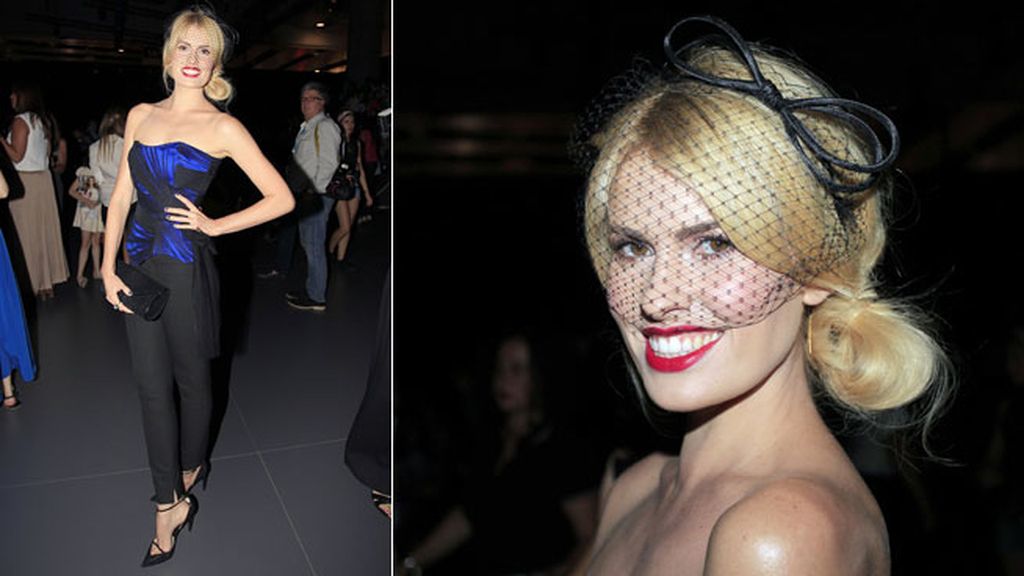 Adriana Abenia en el desfile de Maya Hansen y María Barros