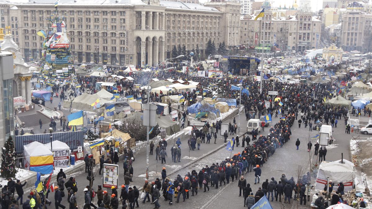 Plaza de la independencia de Kiev