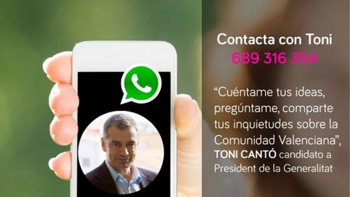 UPyD , número para contactar por WhatsApp, Toni Cantó