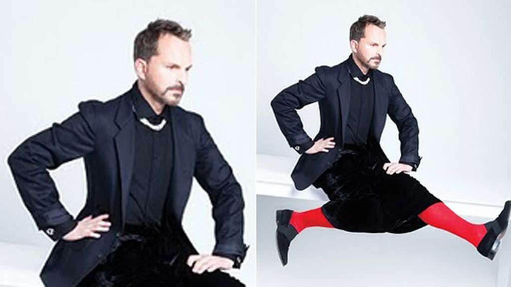 Miguel Bosé, con falda desde los 80