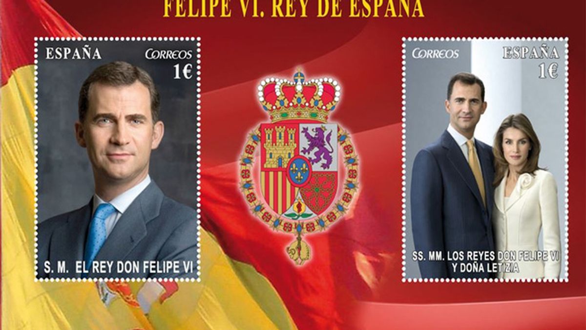 Felipe VI y Letizia, Reyes de España, en sellos