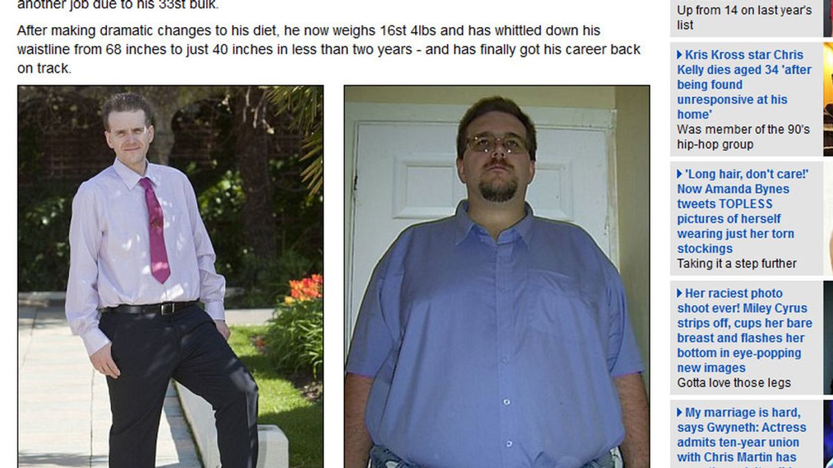 Pierde más de 100 kilos en dos años