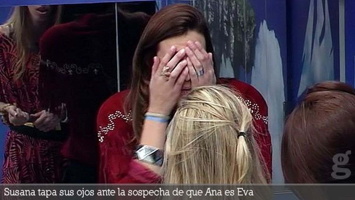 Susana tapa sus ojos ante la sospecha de que Ana es Eva