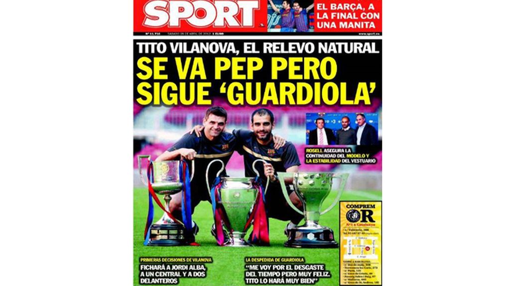 La despedida de Guardiola en la prensa