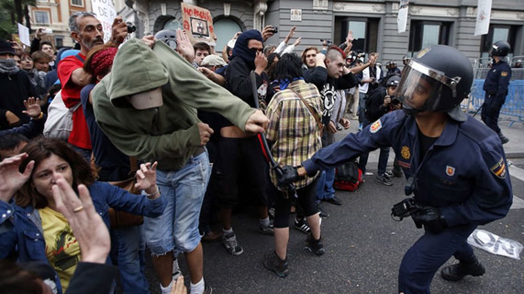 Cargas policiales alrededor del Congreso