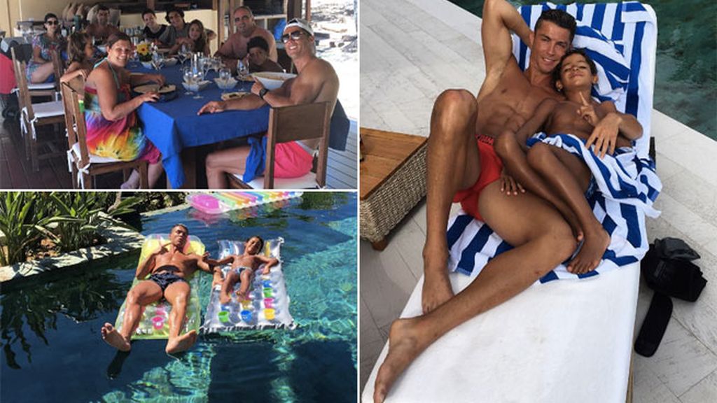Cristiano Ronaldo en Ibiza, sin morena pero con un morenito muy especial