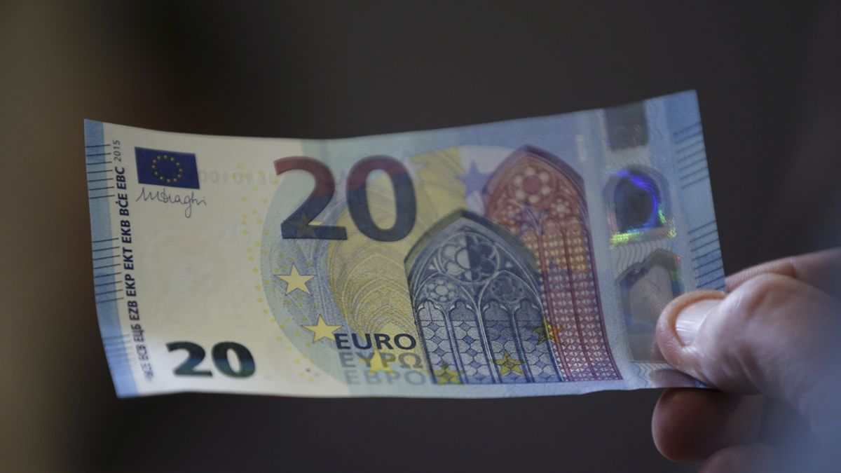 El nuevo billete de veinte euros llegará en Noviembre