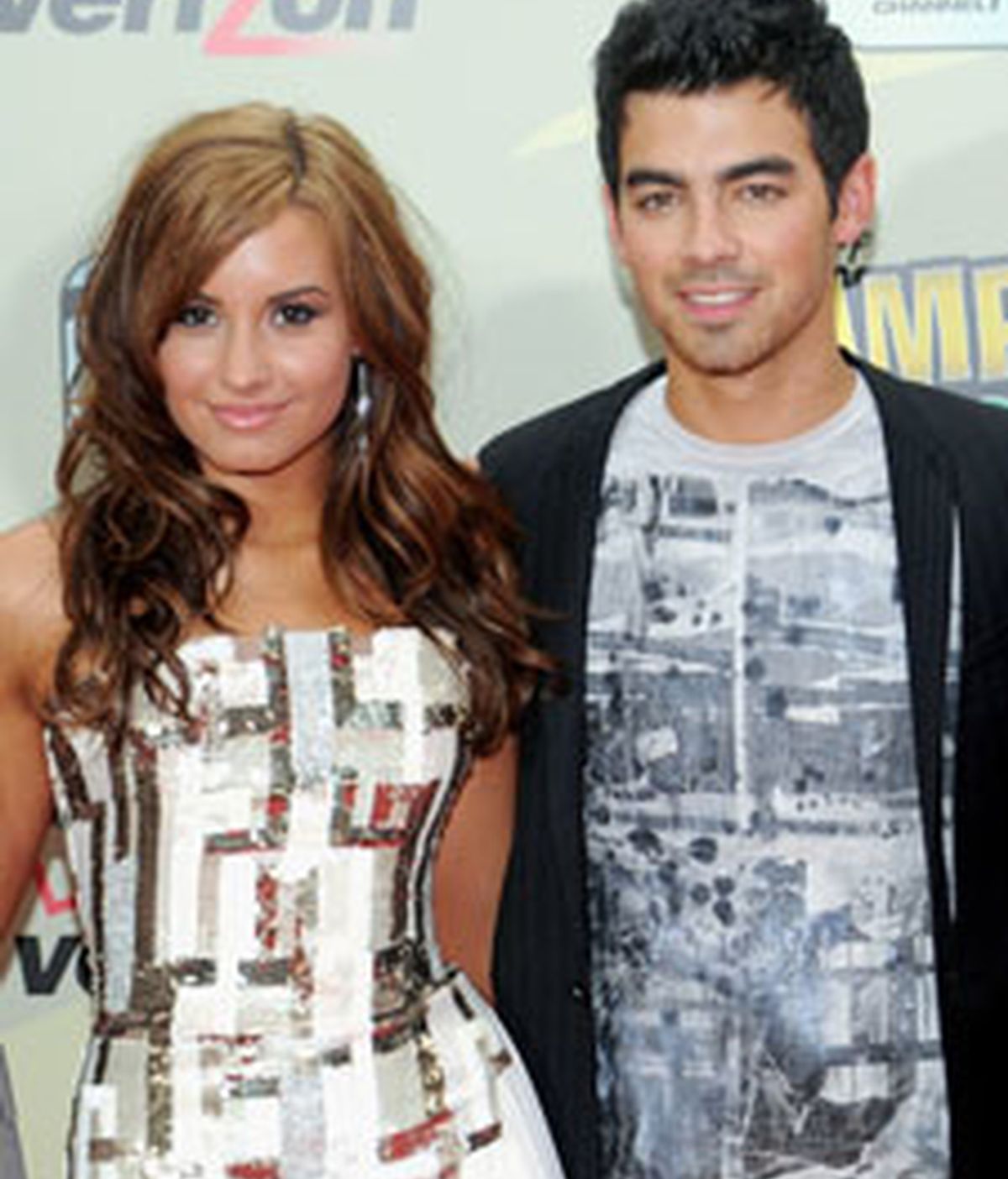 Joe Jonas y Demi Lovato en una de sus últimas apariciones juntos. Foto: Gtres