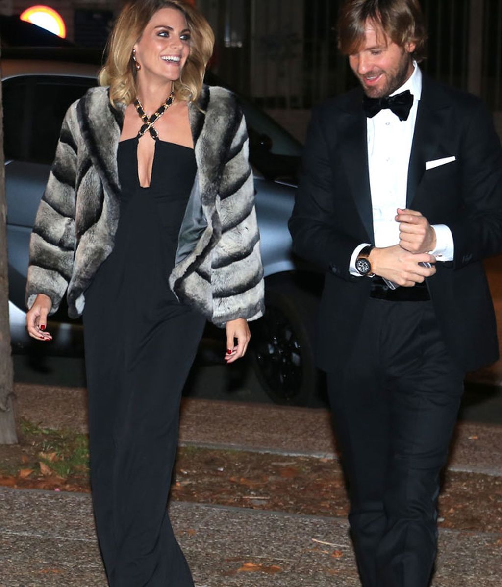 Amaia Salamanca y Rosauro Varo a su llegada
