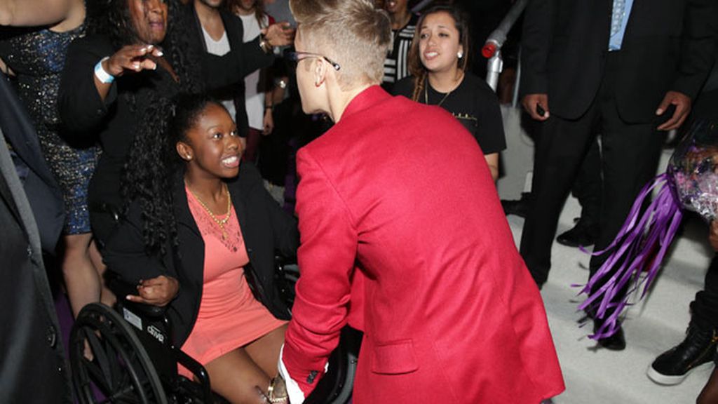 Justin Bieber, en el estreno de su película