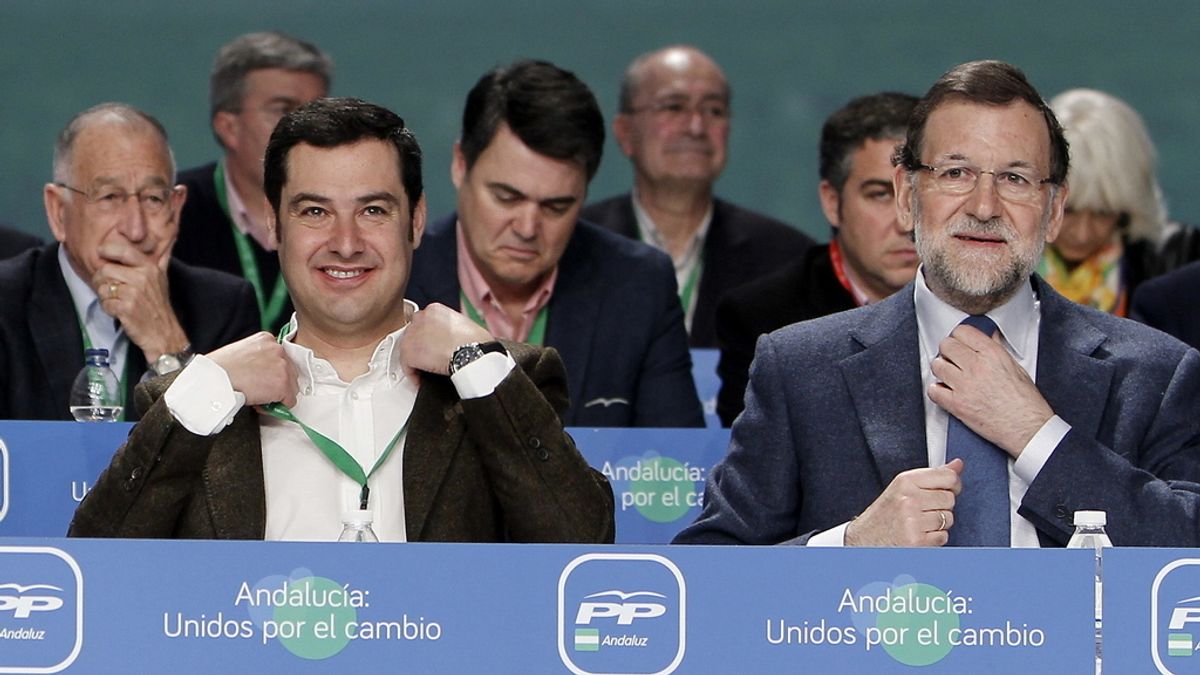 Rajoy a Moreno: "El reto es San Telmo" y "todos te vamos a ayudar, yo el primero"