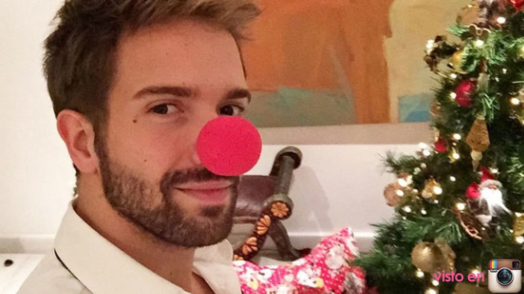Pablo Alborán convertido en reno de Papá Noel