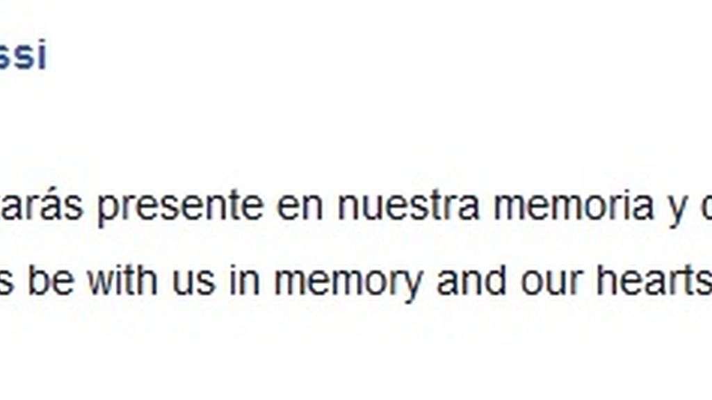 Messi recordó a Tito Vilanova en Facebook