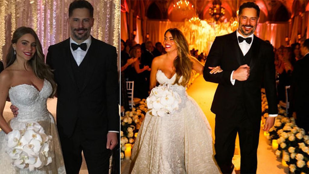 La actriz nos tiene acostumbrados a lucir escotazo, ¡su boda no iba ser menos!