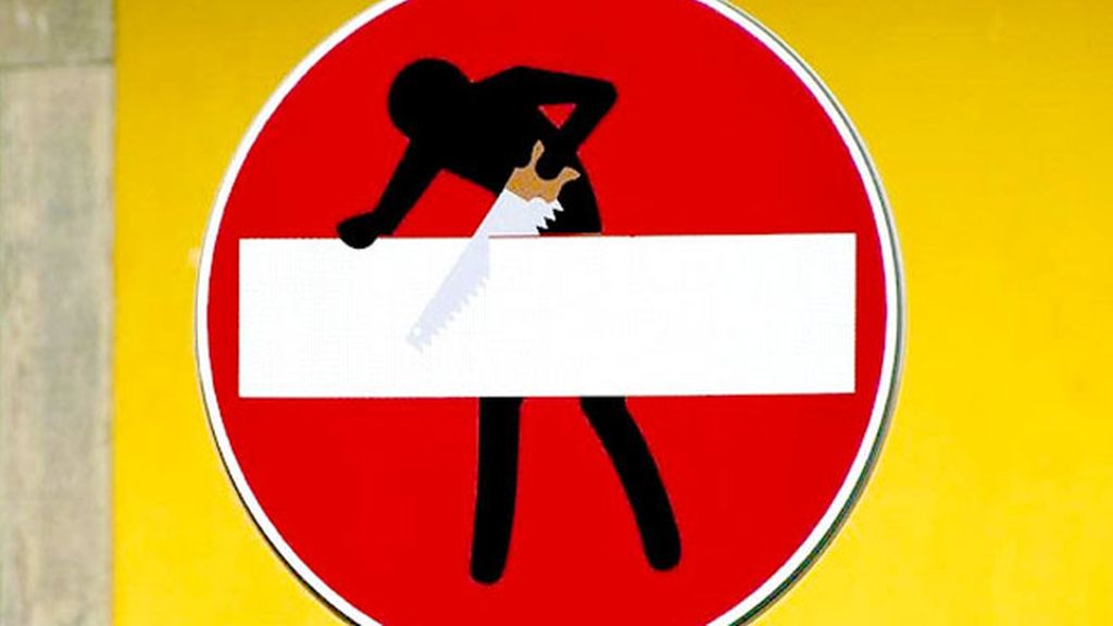 Clet Abraham utiliza la calle con un poderoso sentido estético