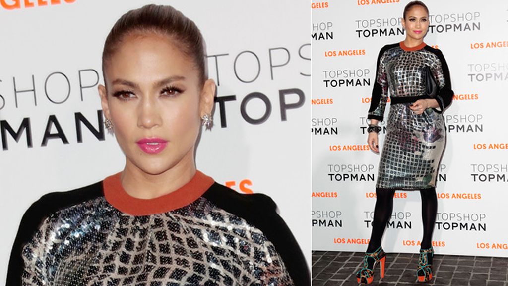 Jennifer López se suma a la tendencia metalizada