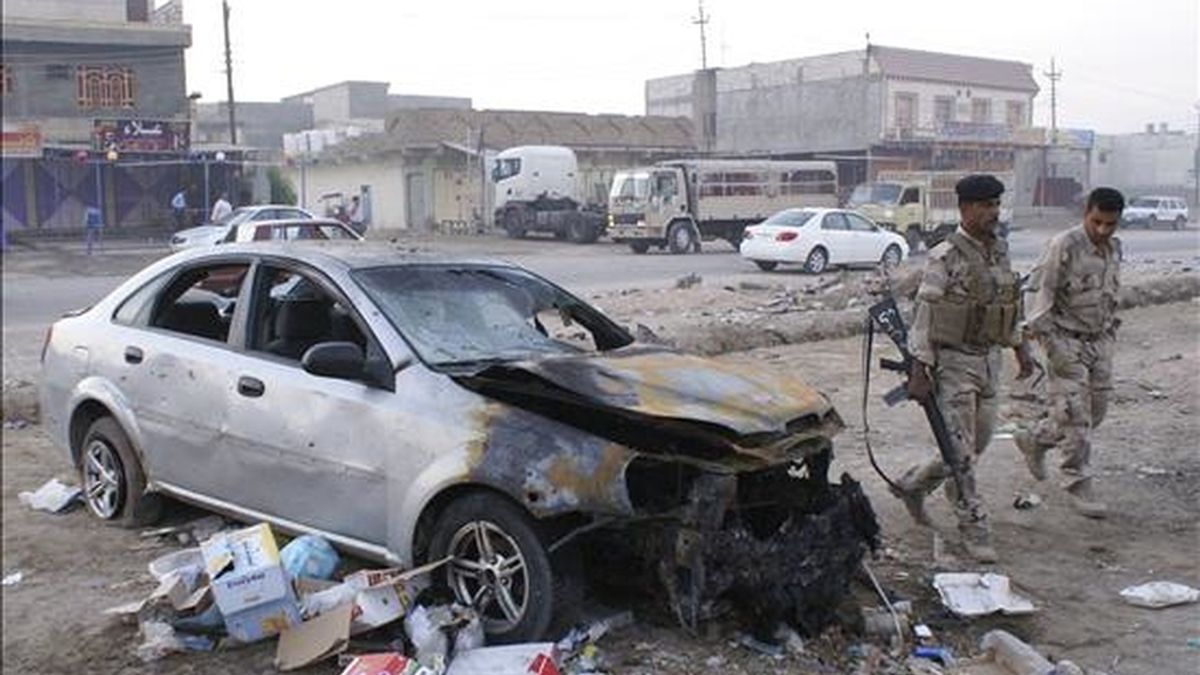 Al menos cinco personas murieron hoy y otras once resultaron heridas en varios ataques ocurridos en las últimas horas en las cercanías de Bagdad y en la provincia de Diyala, según fuentes policiales y del Ministerio de Interior. EFE/Archivo