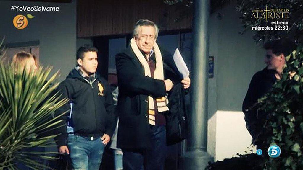 Gloria Camila y José Fernando llegaban a su casa de Madrid para ver a su padre