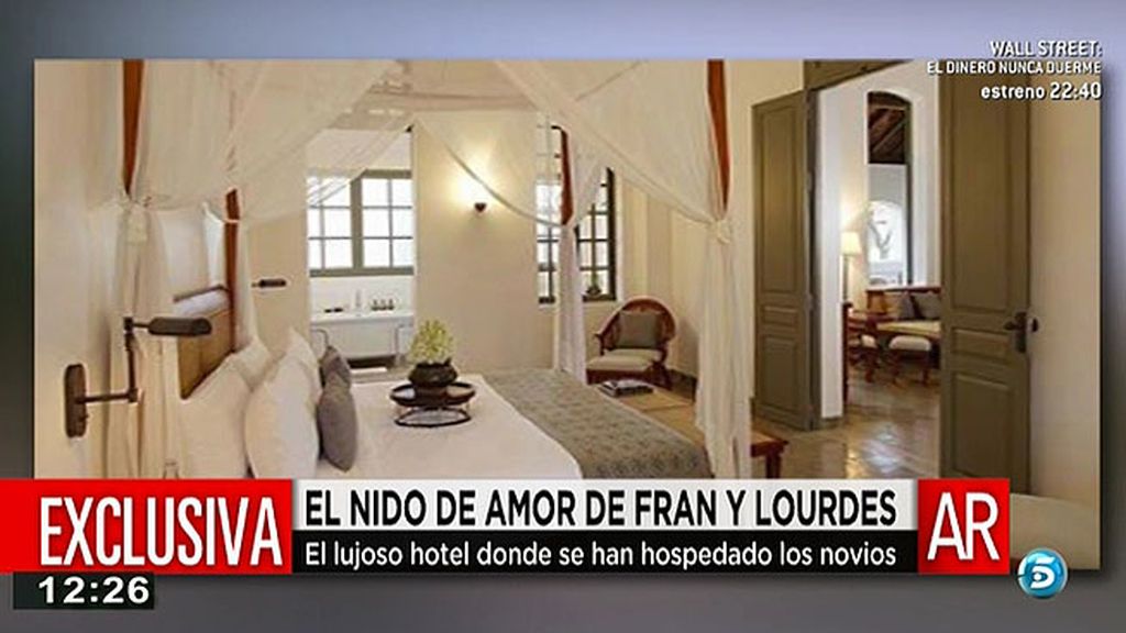 Así es la lujosa suite en la que se han alojado Francisco Rivera y Lourdes Montes