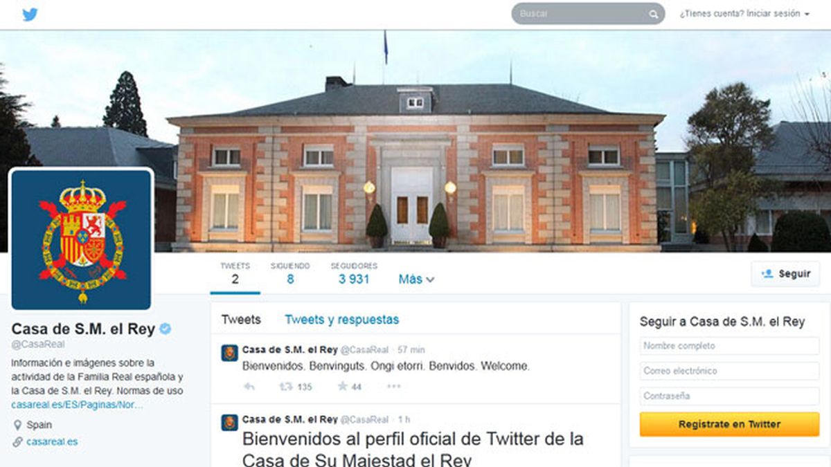 La Zarzuela,Twitter,cuenta oficial casa del Rey,
