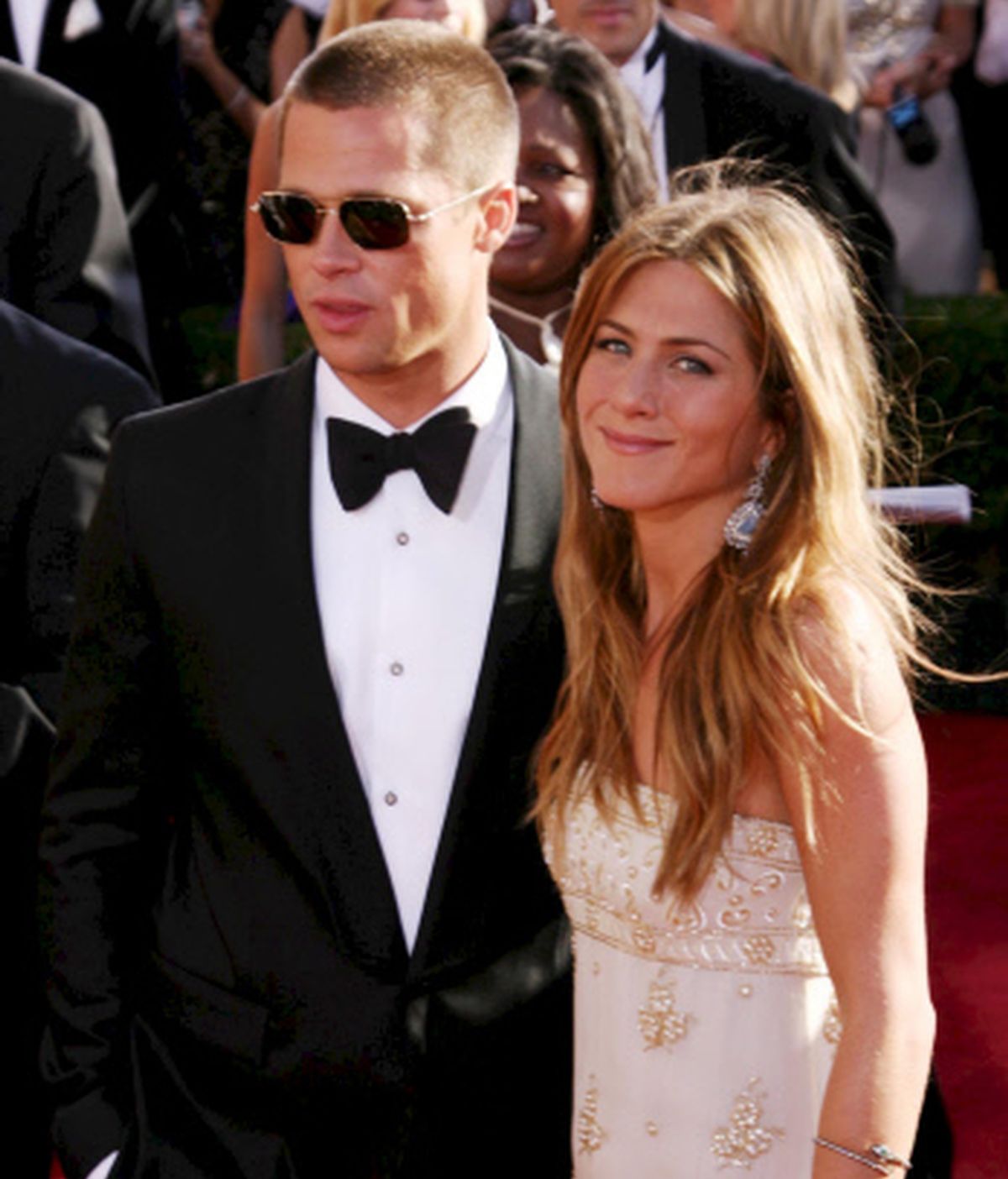 Brad Pitt y Jennifer Aniston hace once años