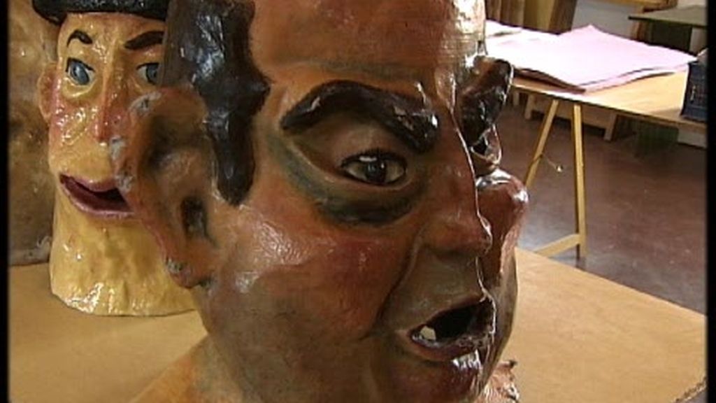 En fiestas, imprescindibles los cabezudos